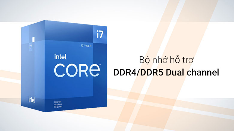 Bộ vi xử lý/ CPU Intel Core i7 12700F | Bộ nhớ hỗ trợ DDR4/DDR5