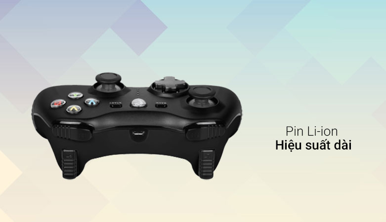 Tay cầm gamepad không dây MSI GC30 V2 (Đen) | Pin Li-ion Hiệu suất dài