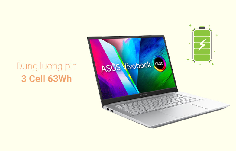 Máy tính xách tay/ Laptop Asus VivoBook Pro M3401QA-KM025T ( | Dung lượng pin 3 cell 63Wh