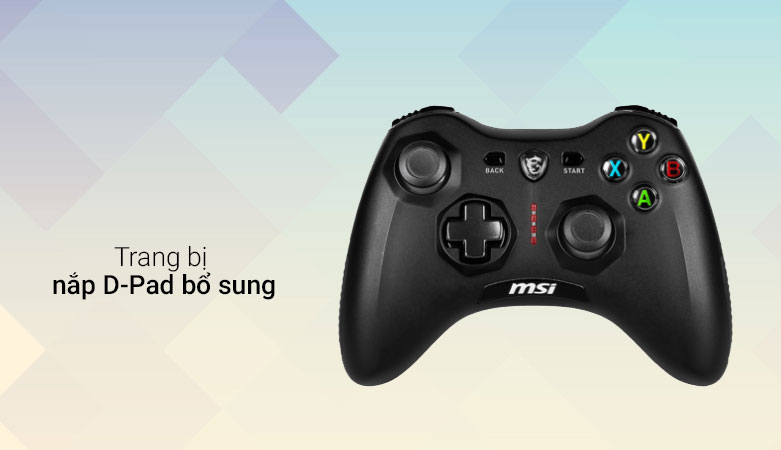 Tay cầm gamepad không dây MSI GC30 V2 (Đen) | Trang bị nắp D-pad bổ sung