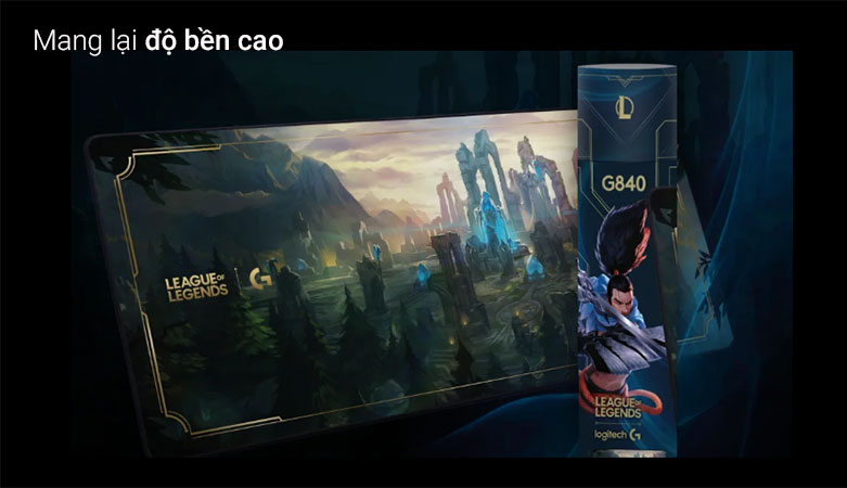 Miếng lót chuột Logitech G840 XL LOL Series | Mang lại độ bền cao