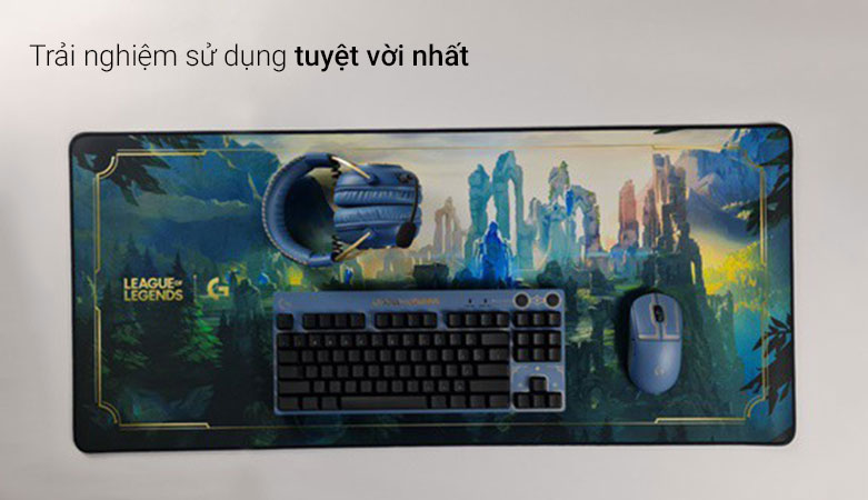 Miếng lót chuột Logitech G840 XL LOL Series | Trải nghiệm sử dụng tuyệt vời nhất