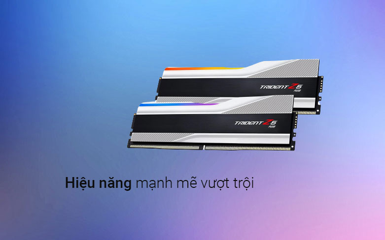 RAM Desktop Gskill Trident Z RGB 32G DDR5 5600MHz| Hiệu năng mạnh mẽ vượt trội