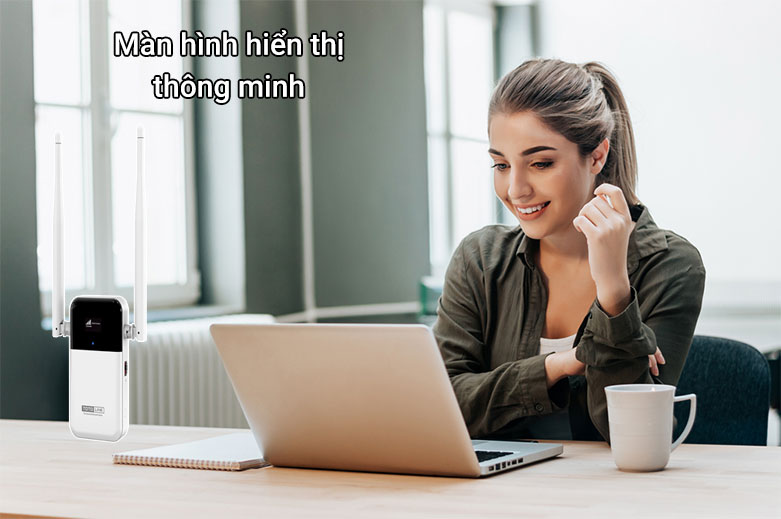 Thiết bị mạng/Router Totolink EX1200L | Màn hình hiển thị thông minh