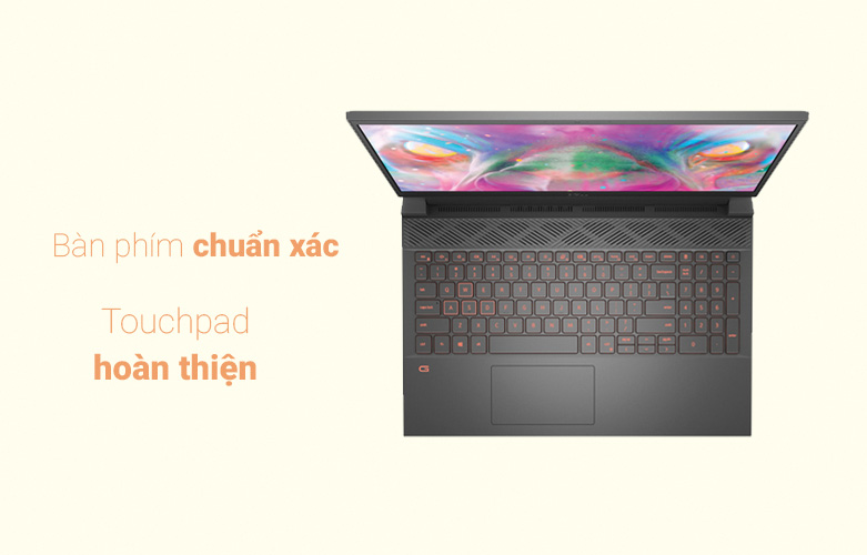 Laptop Dell Gaming G15 5511 (5511-P105F006BGR) (i7-11800H) (Xám)| Bàn phím chuẩn xác