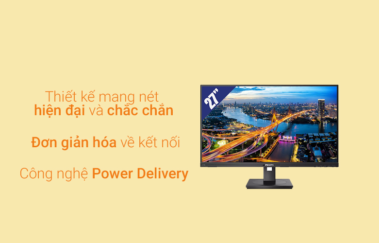 Màn hình Philips 27" 276B1| Thiết kế hiện đại và chắc chắn