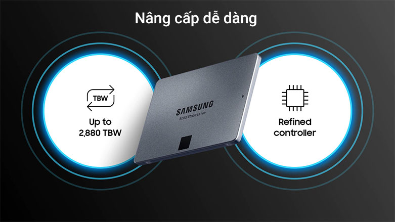 Ổ cứng SSD SAMSUNG 8TB SATA III 2.5inch - 870 QVO (MZ-77Q8T0BW)| Nâng cấp dễ dàng 