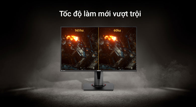 Màn hình LCD Asus 27" VG279QR ( 1920 x 1080, IPS, 165Hz, 1ms, G-sync) | Tốc độ làm mới vượt trội