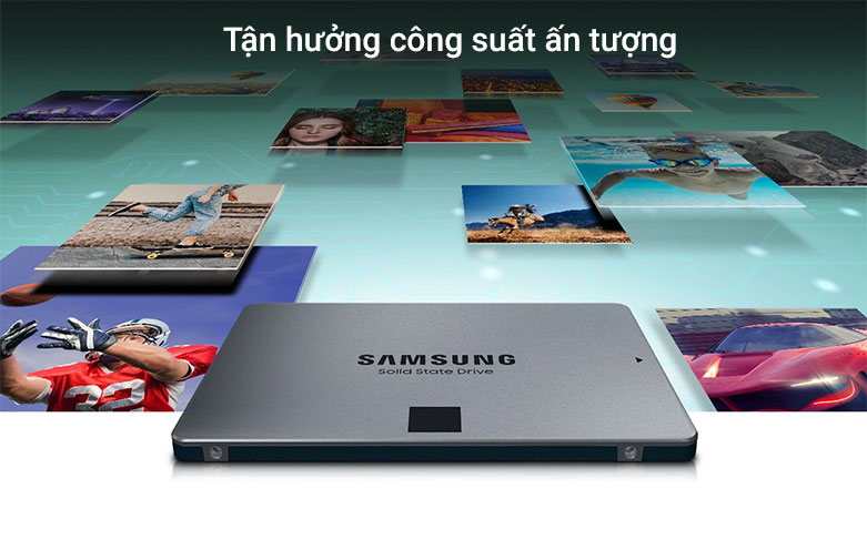 Ổ cứng SSD SAMSUNG 8TB SATA III 2.5inch - 870 QVO (MZ-77Q8T0BW) | Tận hưởng công suất ấn tượng