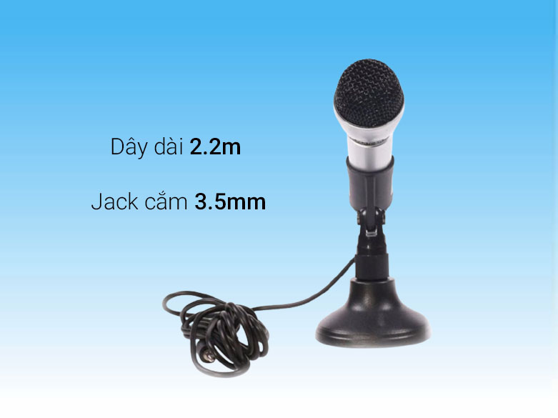 Microphone Salar M9| Dây dài 2.2 m 