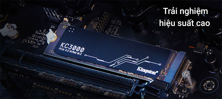 Ổ cứng KC3000 512GB SSD Kingston M.2 2280 NVMe PCIe Gen4|Trải nghiệm hiệu suất công việc cao 