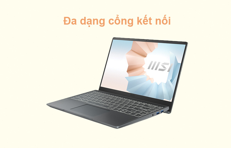  Laptop MSI Modern 14 B11MOU-1030VN| Đa dạng cổng kết nối