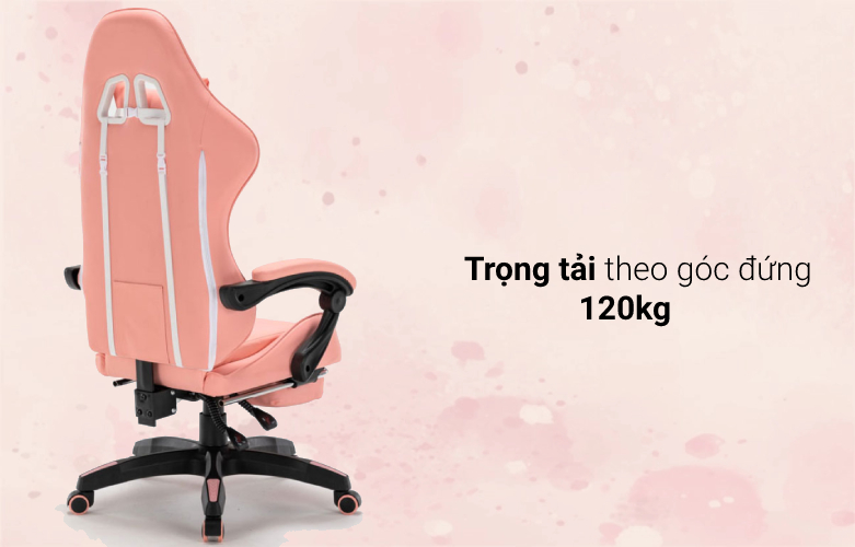 Ghế gaming E-dra Apollo EGC227 Plus (Hồng)| Trọng tải theo góc đứng 120kg