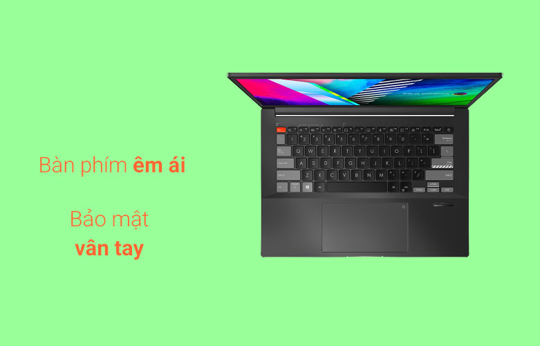 Laptop ASUS VivoBook Pro M7400QC-KM013W| Bàn phím êm ái