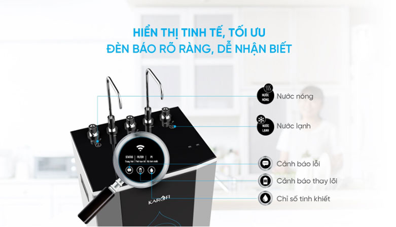 Máy lọc nước nóng lạnh Karofi KAD-D50| Hiển thị tinh tế, tối ưu