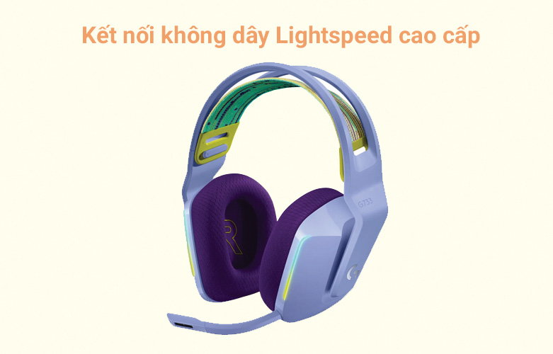 Logitech G733 Lightspeed RGB| Kết nối không dây cao cấp