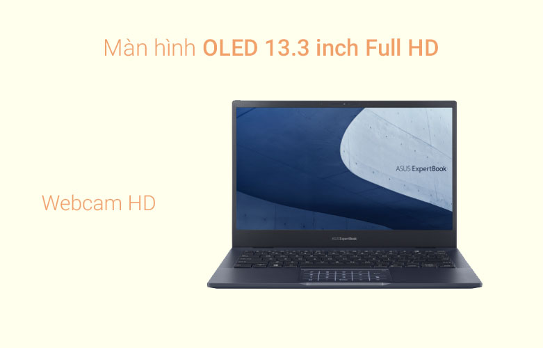 Laptop Asus B5302CEA-KG0493W (i5-1135G7) (Đen)| Màn hình Oled