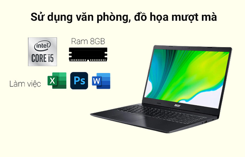 Máy tính xách tay/ Laptop Acer Aspire 3 A315-57G-573F (NX.HZRSV.00B)  | Đồ họa mượt