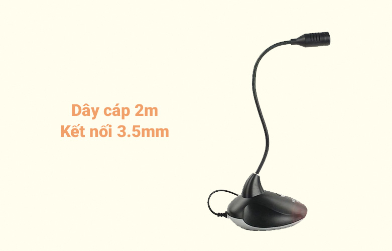 Microphone Salar M6 | Dây cấp 2m