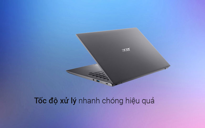 Laptop Acer Swift X SFX16-51G-516Q (NX.AYKSV.002) (i5-11320H) (Xám) | Tốc đọ xử lý nhanh chóng