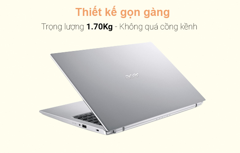 Laptop Acer Aspire 3 A315-58-35AG (NX.ADDSV.00B) | Thiết kế gọn nhẹ