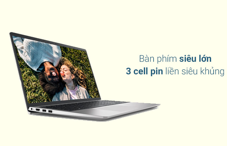 Laptop Dell Inspiron 15 3511 (3511-70270650) (i5-1135G7) (Bạc) | Bàn phím siêu lớn