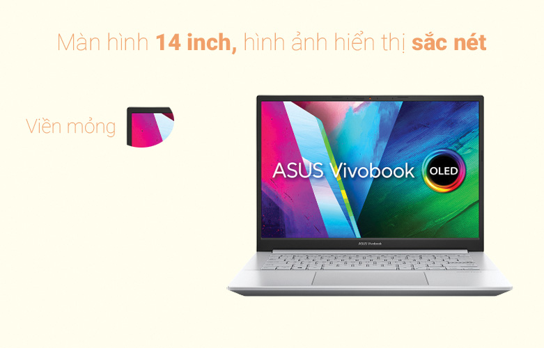 Laptop Asus VivoBook Pro M3401QA-KM006W (AMD Ryzen 5 5600H) (Bạc) | Hình ảnh sắc nét