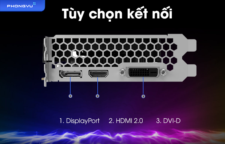 Card màn hình Gainward GTX1050Ti 4GB GDDR5 NE5105T018G1 - 1070F | Kết nối