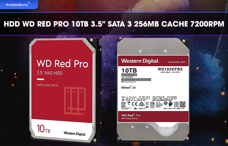 Ổ cứng HDD WD Red Pro 7200RPM - WD102KFBX