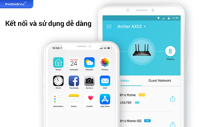 Router Wifi 6 TP - Link Archer AX53 | Kết nối dễ dàng