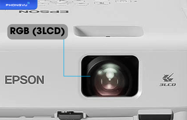 Máy chiếu Epson EB-E01 | Hệ thống chiếu màn trập tinh thể lỏng RGB
