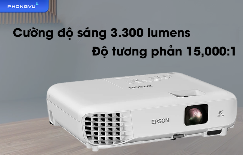 Máy chiếu Epson EB-E01 | Cường độ sáng, độ tương phản