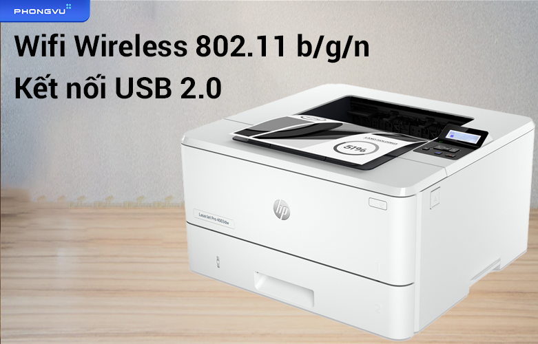 Máy in HP LaserJet Pro 4003dw 2Z610A |  Kết nối