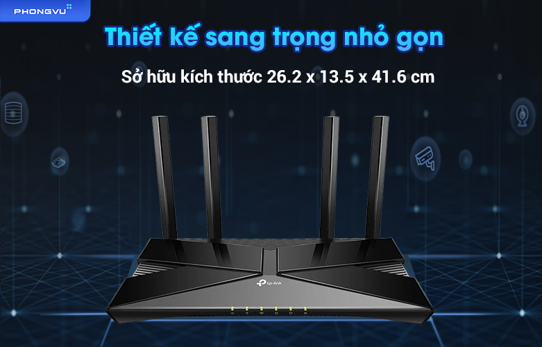 Router Wifi 6 TP - Link Archer AX53 | Thiết kế sang trọng
