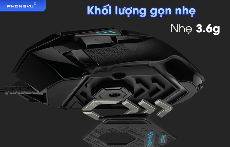 Chuột máy tính Logitech G502 HERO | Khối lượng gọn nhẹ