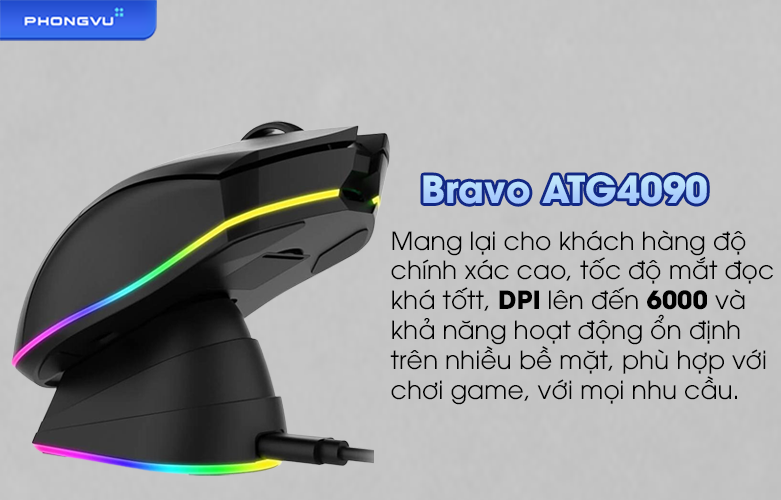 Chuột gaming không dây DARE-U EM901X RGB | Tích hợp cảm biến
