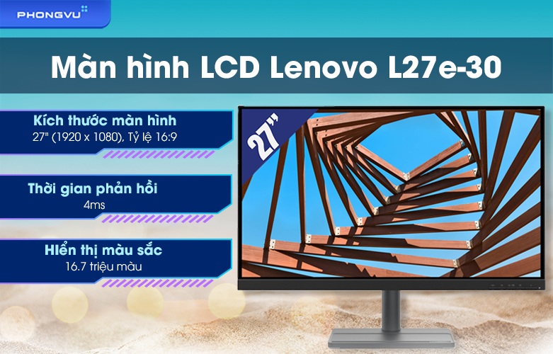 Màn hình LCD Lenovo 27 inch L27e-30 66BEKAC2VN