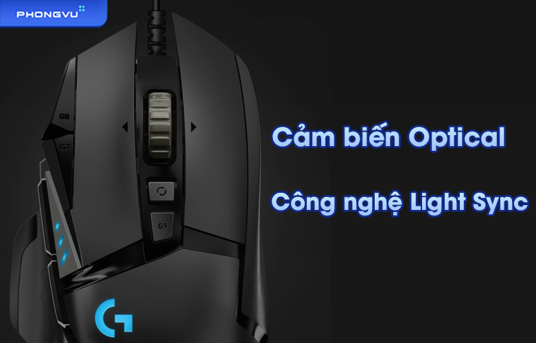 Chuột máy tính Logitech G502 HERO | Cảm biến optical