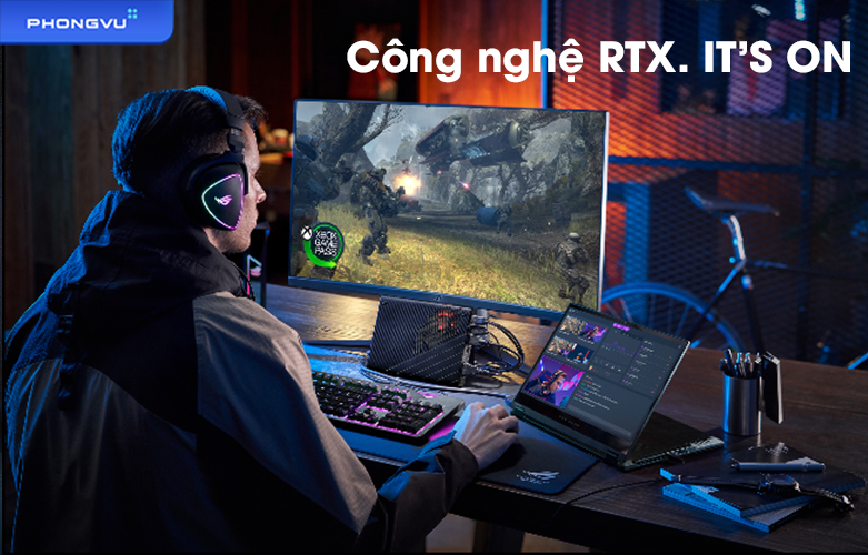 Dock đồ họa rời Asus ROG XG Mobile RTX3080 16GB | Công nghệ RTX