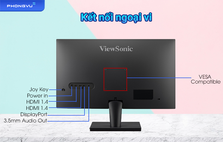 Màn hình LCD ViewSonic 27 inch VA2715-2K-MHD |  Cổng kết nối