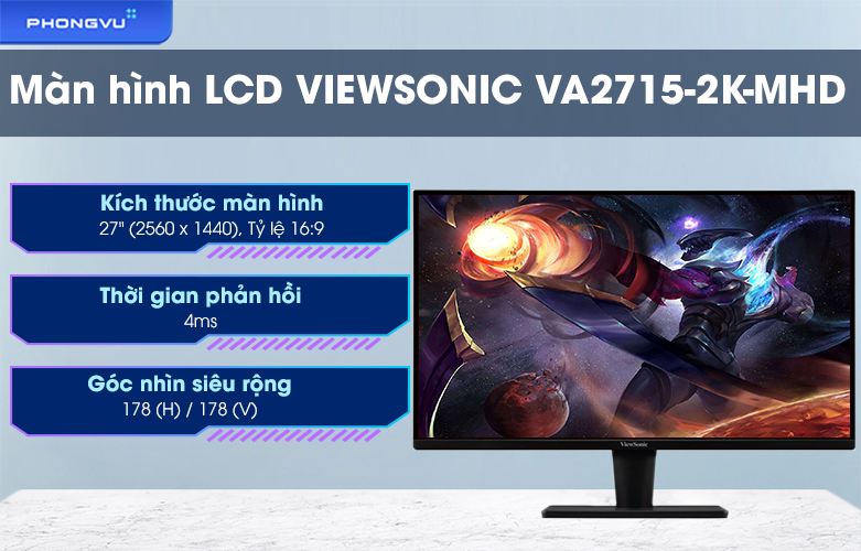 Màn hình LCD ViewSonic 27 inch VA2715-2K-MHD