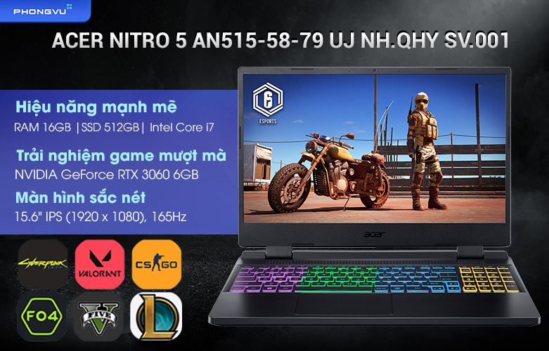 Laptop Acer Nitro 5 AN515-58-79 UJ NH.QHY SV.001