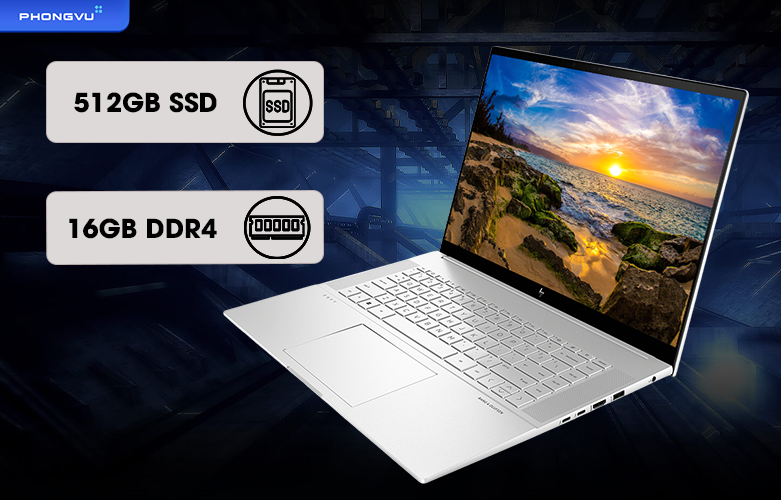 Laptop HP Envy 16 - h0034TX 6K7G0PA | Bộ nhớ