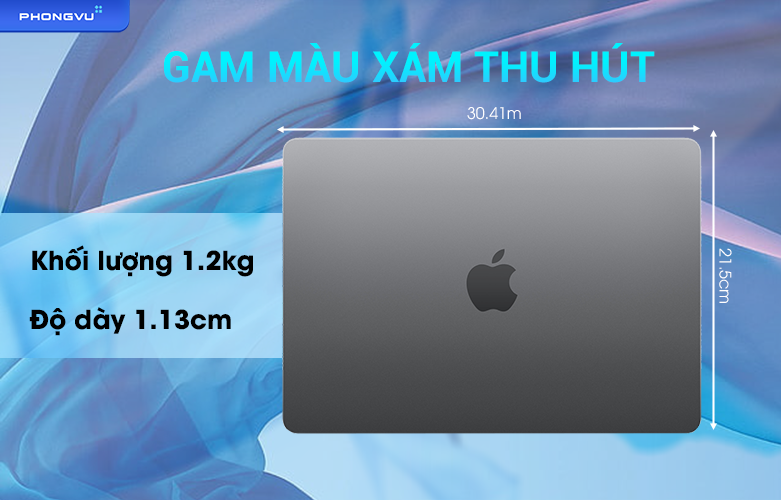 MacBook Air M2 13.6 inch Z15T0003P  | Gam màu xám thời thượng