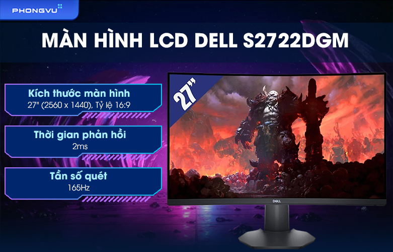 Màn hình LCD Dell 27 inch S2722DGM