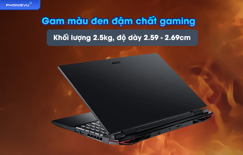 Laptop Acer Nitro 5 AN515-46-R5Z2 - NH.QH3SV.001b | Thiết kế đậm chất gaming