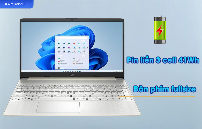 Laptop HP 15s-fq2660TU - 6K793PA | Pin