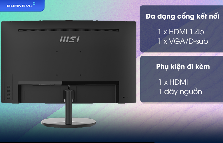 Màn hình LCD MSI 27" Pro MP271C | Đa dạng kết nối