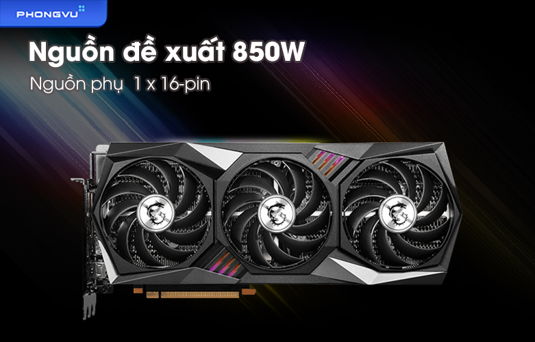 VGA MSI GeForce RTX 3090 Ti GAMING X TRIO 24G | Nguồn