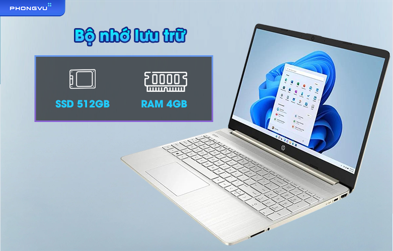 Laptop HP 15s-fq2660TU - 6K793PA | Bộ nhớ lưu trữ